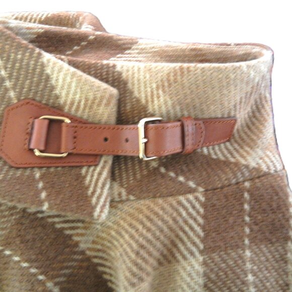 Ralph Lauren Leather Buckle Equestrian Wrap Wool Cape Poncho  Lg/XL - Picture 7 of 8